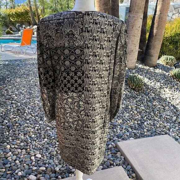 Wayne Kastning For Helga Shift Dress Size 14 Womens Vintage Long Sleeve Lined - Picture 8 of 16